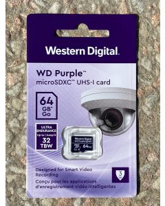 WD Purple SC QD101 64GB Ultra Endurance microSD Card